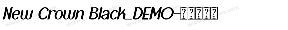 New Crown Black_DEMO字体转换